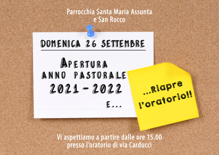 Apertura anno pastorale 21